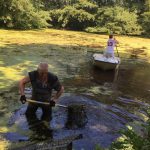 Quälingsteich Algen Reinigung 2016